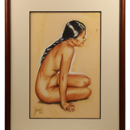 Alain JOANNIS - Pastel sur papier signé et daté 2000
