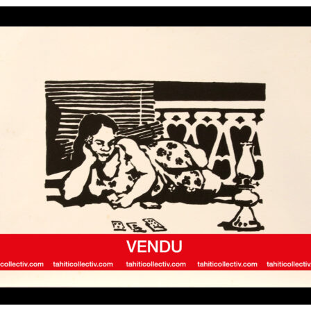 Jean DUDAY - Litho. numérotée 48/80 "Ma'iri te tau here ?"