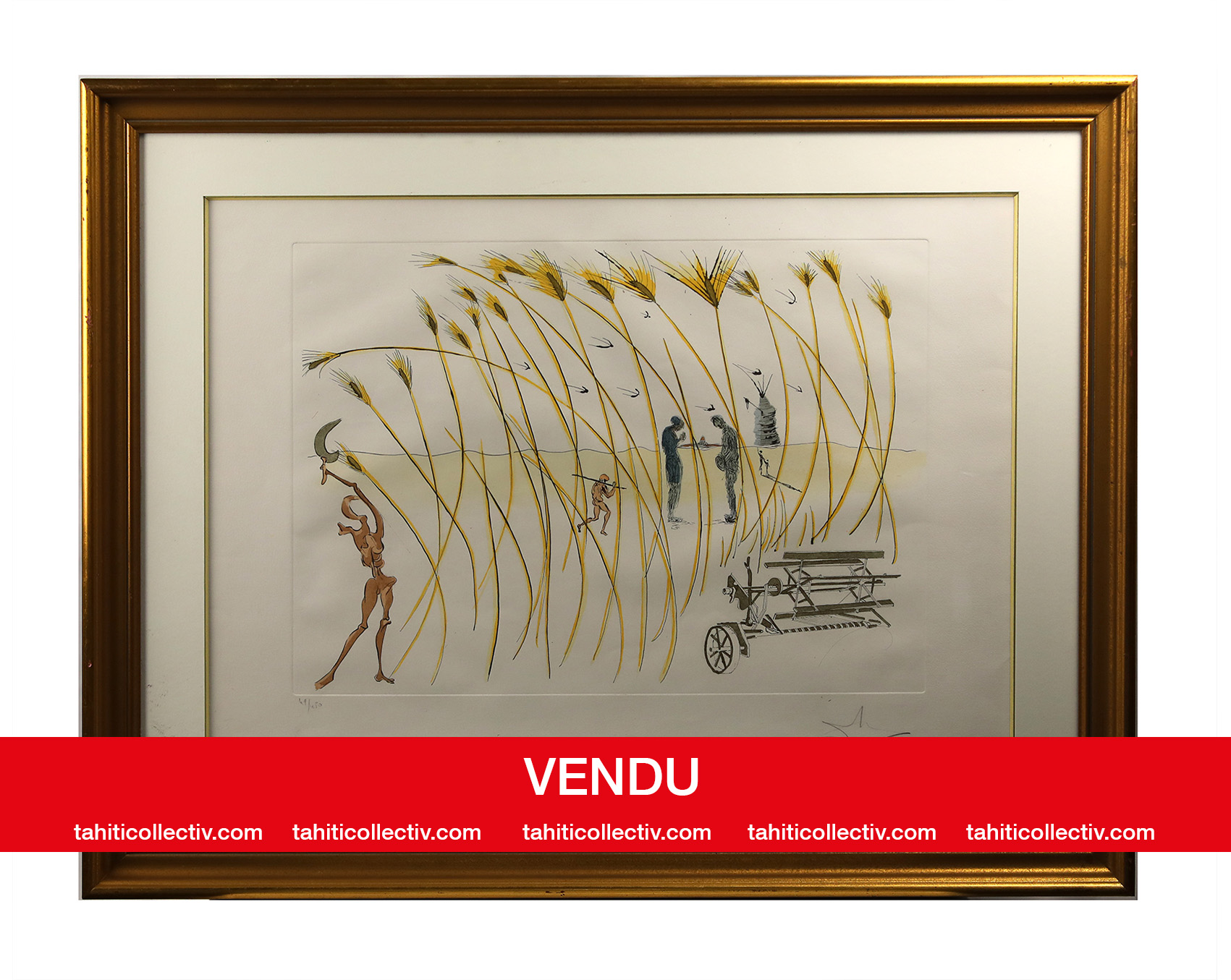 Salvador DALI - Litho. numérotée et signée 49/150 | Tahiti Collectiv