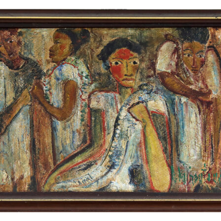 Nicolaï MICHOUTOUCHKINE - Grande huile sur toile "Futuna"
