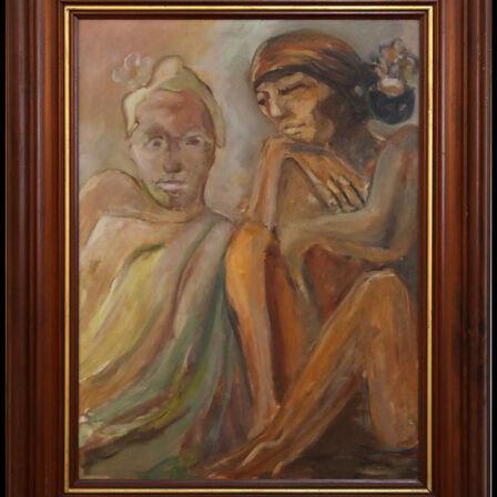 Etienne SIQUIN - Huile sur toile signée "Les misérables"