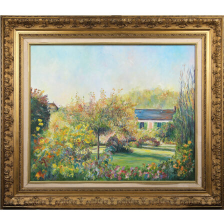 HANS - Huile sur toile signée " Le clos Normand à l'automne"