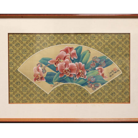 François TERIITEHAU - Collage et aquarelle "Eternelle jeunesse"
