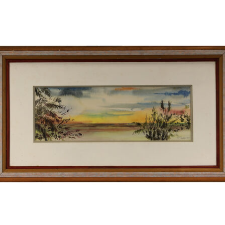 Clo FOISSAC - Aquarelle "Tahiti 2000"