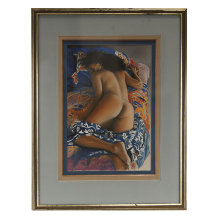 Jean Louis SAQUET - "nu" pastel sur papier