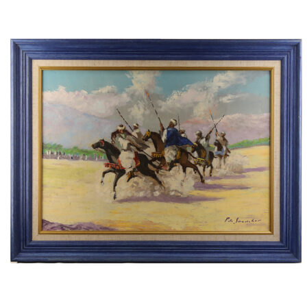 Fantasia du Maroc - Huile sur toile