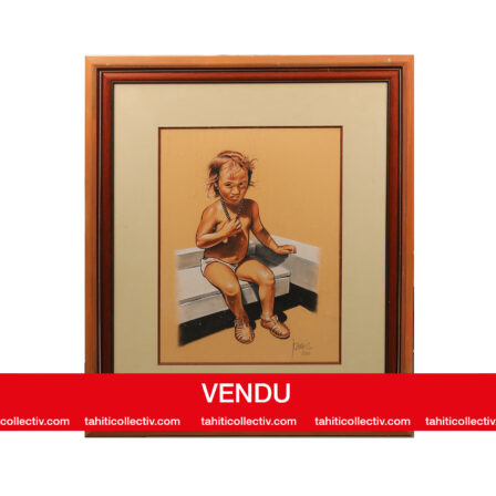Alain JOANNIS - Pastel sur papier "l'enfant roi"