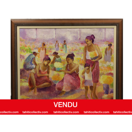 Peter MUY - Huile sur toile "arrête de pleurer"
