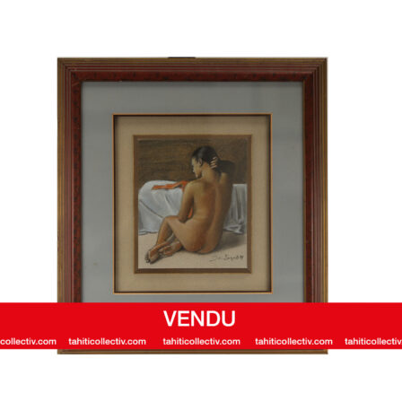 Jean Louis SAQUET - pastel sur papier "nu"