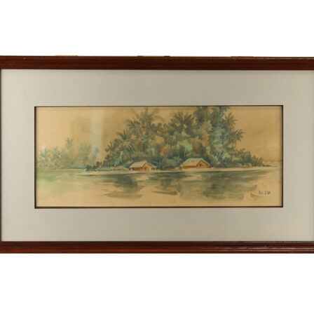 RUI JUVENTIN - Aquarelle sur papier 1987