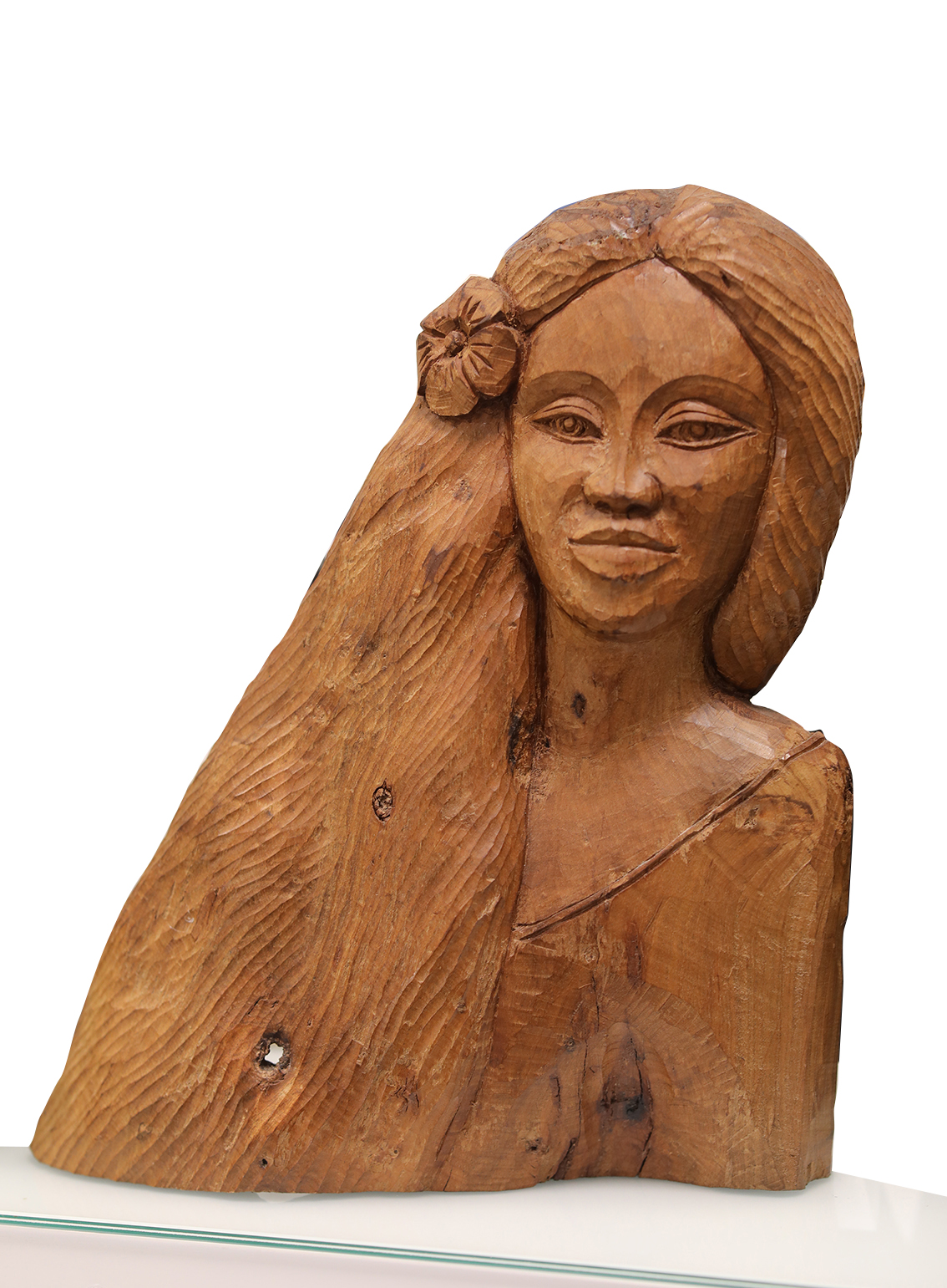 Sculpture Sur Bois Artisanale – Chameau Et Palmier – Oasis – Déco Ethnique