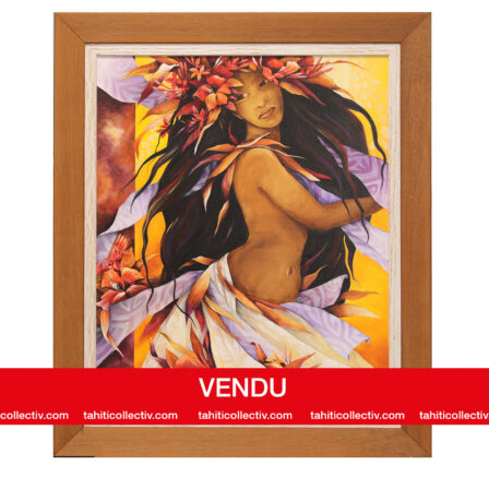 MOV - Grande huile sur toile "Danseuse"