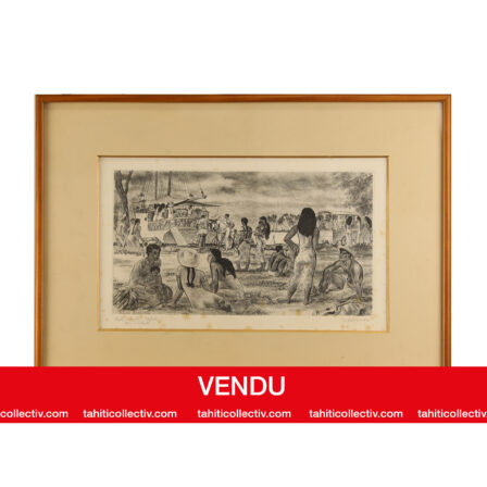 BOULLAIRE - Epreuvre d'artiste "PAHI RURUTU" signée