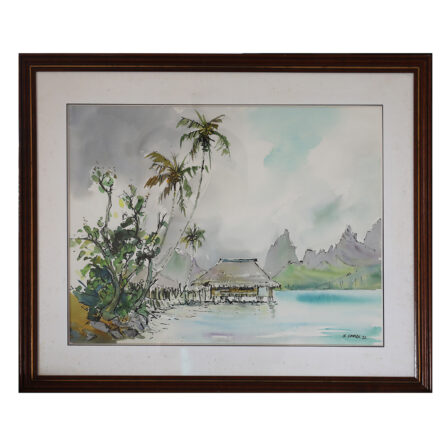 Jean François FAVRE - Aquarelle signée et datée de 1992