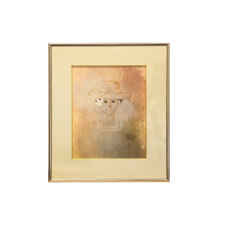 Jean-Charles BOULOC - Aquarelle originale signée "Portrait"