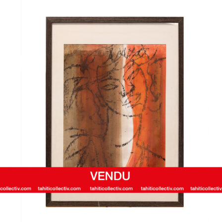 Henri CROCQ - Technique mixte sur papier signée