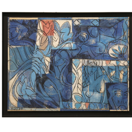 Henri CROCQ - Grande toile signée et datée 1988
