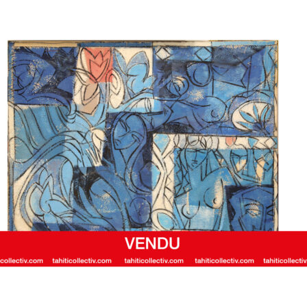 Henri CROCQ - Grande toile signée et datée 1988