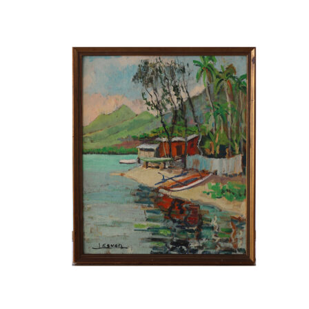 LESVEN - Huile sur bois signée