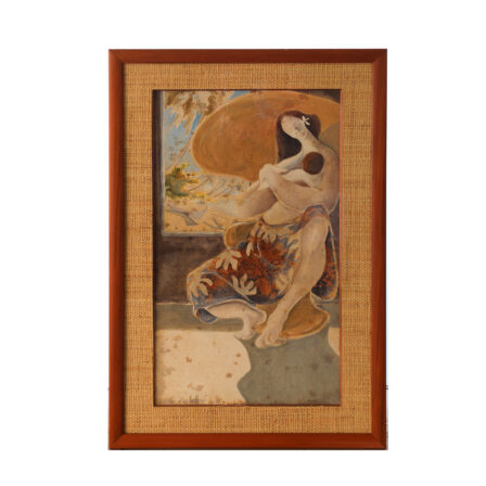 Christian DELOFFRE - Aquarelle sur papier datée de 1986