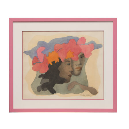 Michèle DALLET - Aquarelle signée et datée 1985