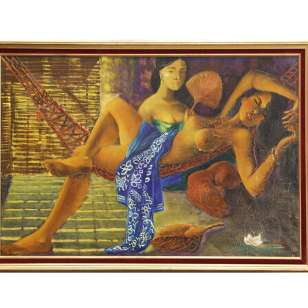 P. MARIN - Huile sur toile signée et datée 1963