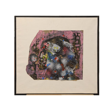 Ladislas KIJNO - Papier froissé signé "Les Marquises" 1990