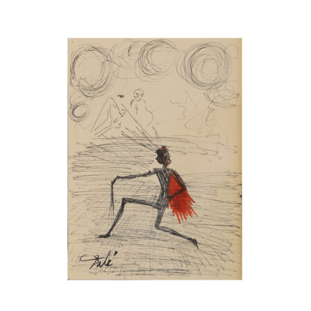 Salvador DALI - Dessin original de l'artiste certifié