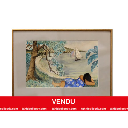 Benilde MENGHINI - Aquarelle sur papier de 1986