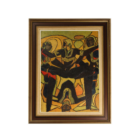 François RAVELLO - Huile sur panneau signée 1970