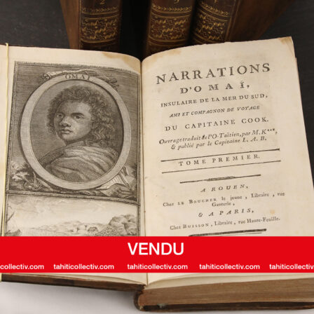 Edition originale des narrations d'Omai - 1790 (4 volumes)