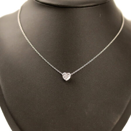 Collier "Coeur" en diamants 0,8 crts
