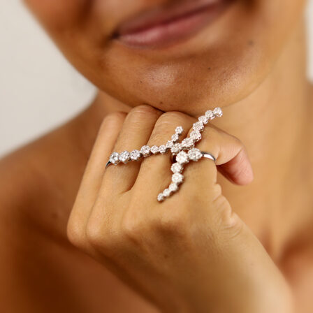 Bague "Trio" en diamants