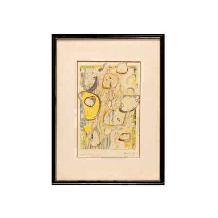 Paul Emile VICTOR - "1992 : L'Europe" Aquarelle signée et datée