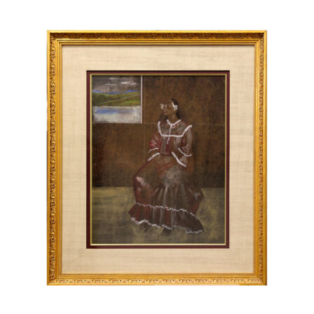 Jean-Charles BOULOC - Huile sur papier signée "TEA"