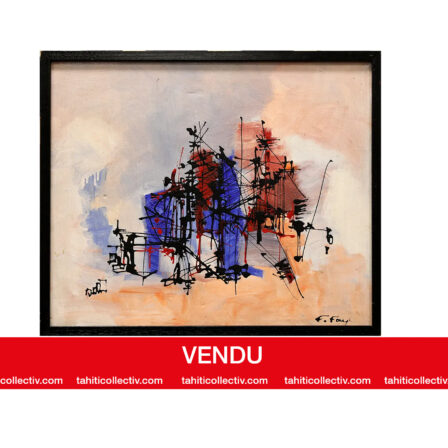 Franck FAY - Huile sur toile signée "Marine"