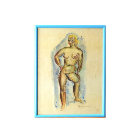 René GRANDIDIER - Aquerelle sur papier signée "Nu 5"