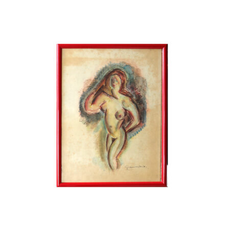 René GRANDIDIER - Aquarelle sur papier signée "Nu 6"