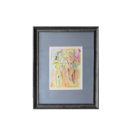 René GRANDIDIER - Aquarelle sur papier signée "Nu 10"