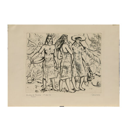 BOULLAIRE - Gravure signée "Bonheur de Tautira" 1er état 1/3