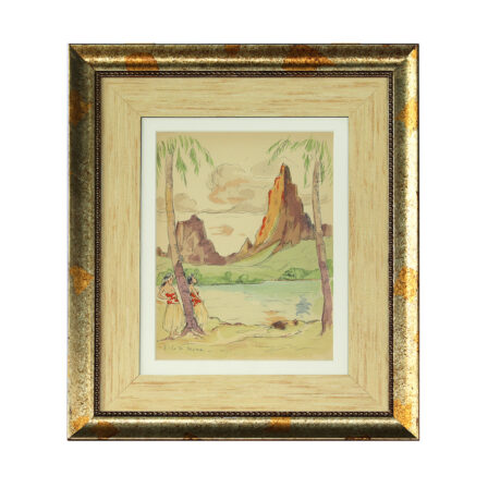 Pierro Antonio GARIAZZO - Aquarelle sur papier signée et datée de 1933