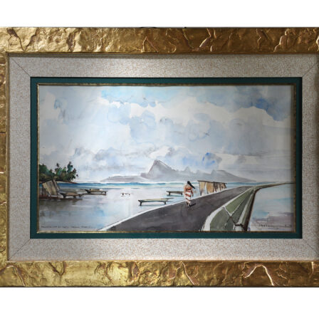 Pierre BOMPARD - Aquarelle signée et datée 1957