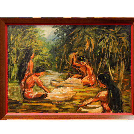 Rui JUVENTIN - Huile sur panneau signée de 1962