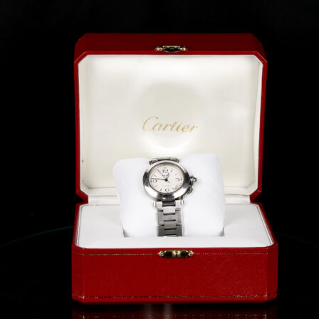CARTIER "Pasha" en acier