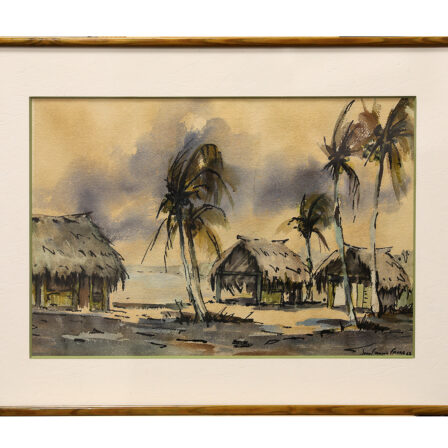 Jean François FAVRE - Aquarelle signée et datée 1968