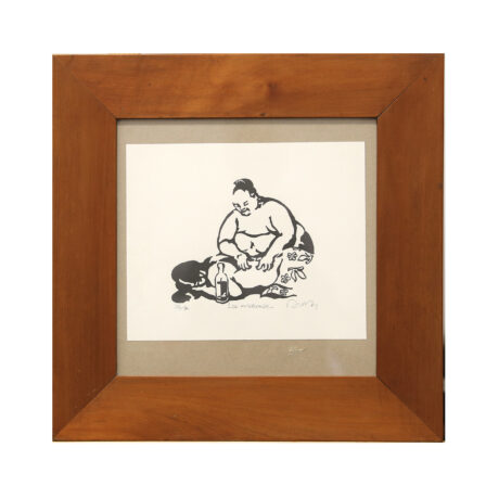 Jean DUDAY - litho. 32/80 "La masseuse"