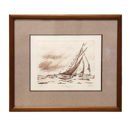 MARTY - Litho. 3/25 "Au large"