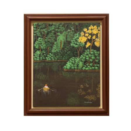 Ana Maria Dias - Huile sur toile "Oupê na Mata" 1989