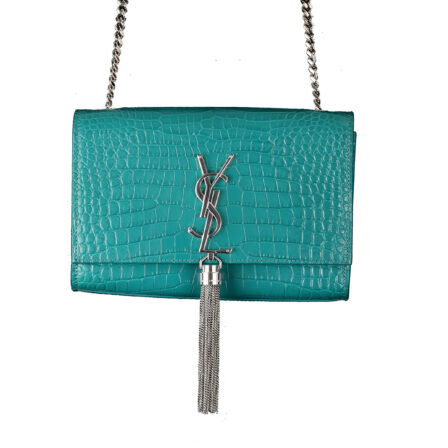 YVES SAINT LAURENT - Sac "Cassandre", cuir vert