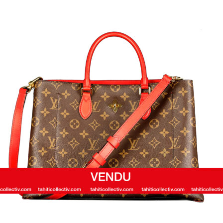 LOUIS VUITTON - Sac à main en cuir Flower Tote